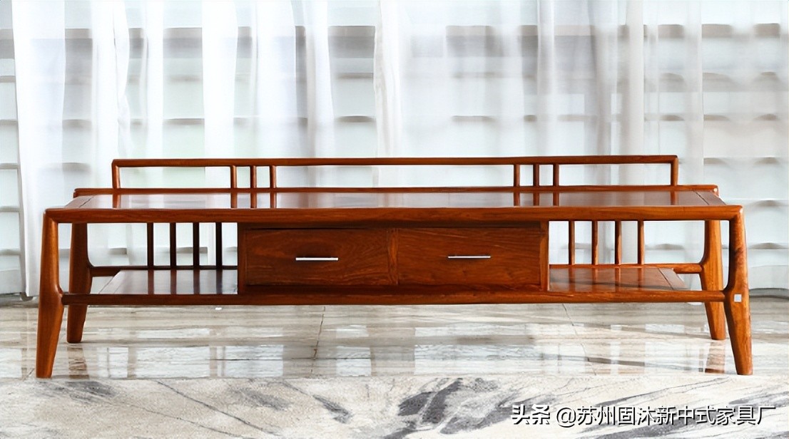 145平中式风格装修红木家具,145新中式三室二厅装修多少钱