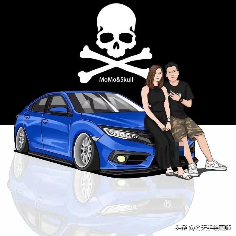 制作自己和车的漫画头像,怎么弄漫画汽车头像