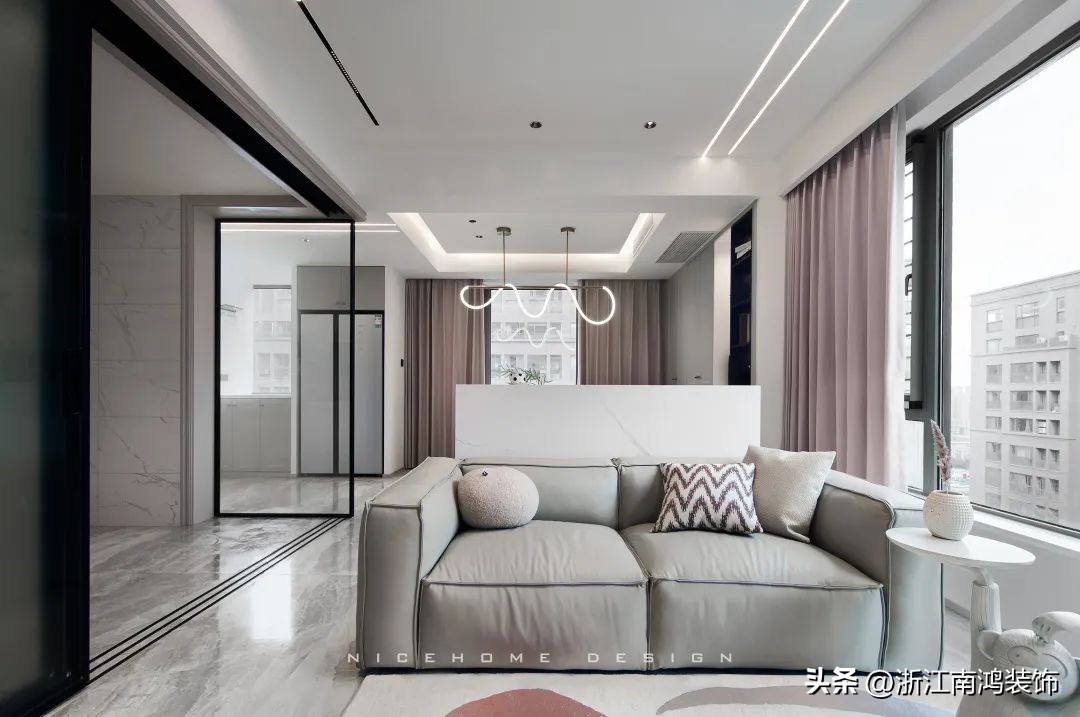 沙发不靠墙怎么摆放好看,客厅餐厅一体沙发不靠墙怎么设计