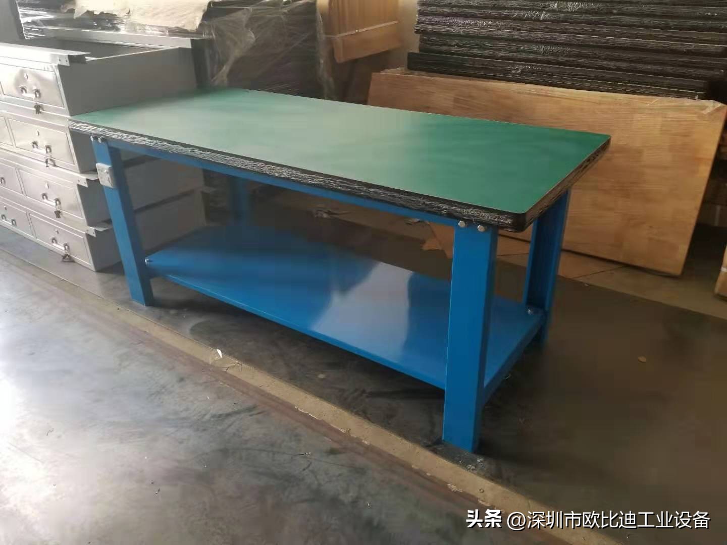 六边形钳工工作台作用,六工位六角工作台图片