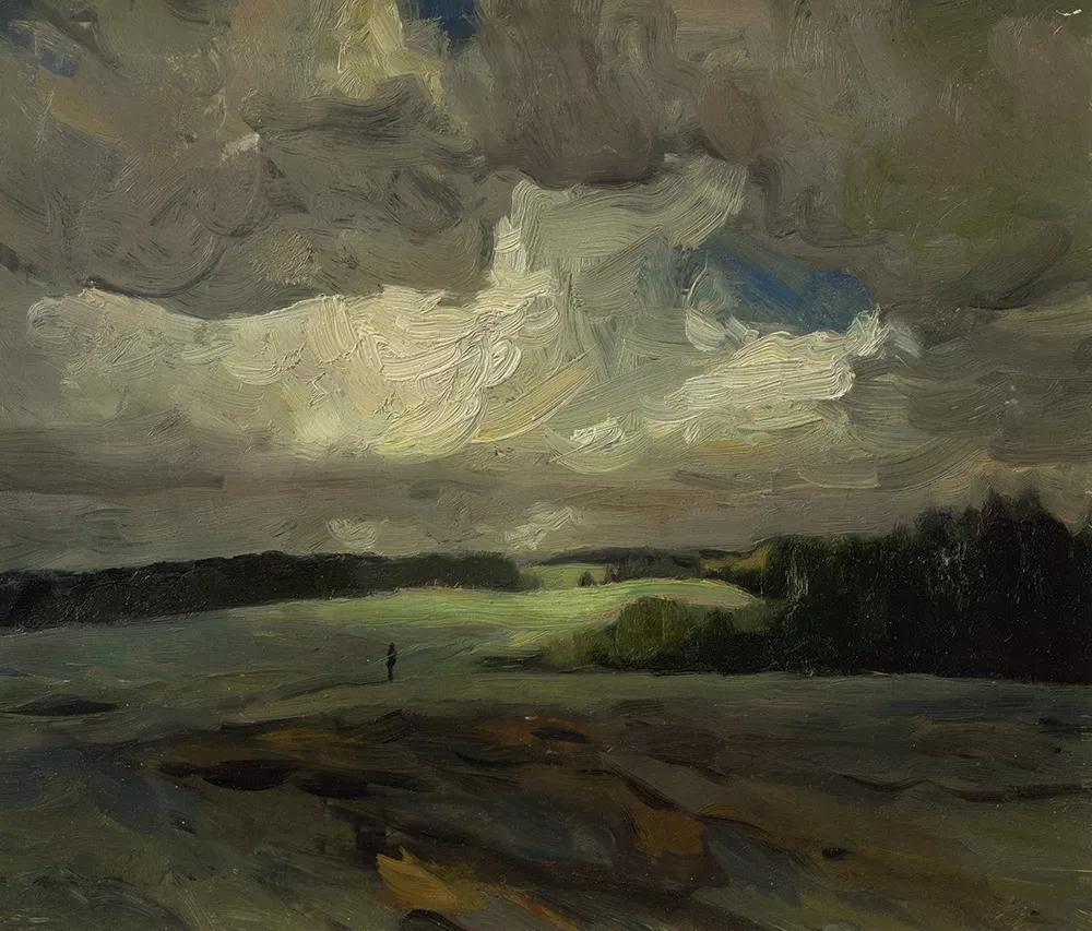 何多苓俄罗斯写生油画,何多苓油画2007