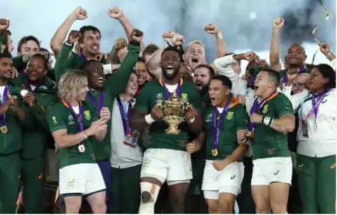 南非橄榄球队跳羚队夺冠,南非跳羚羊球队