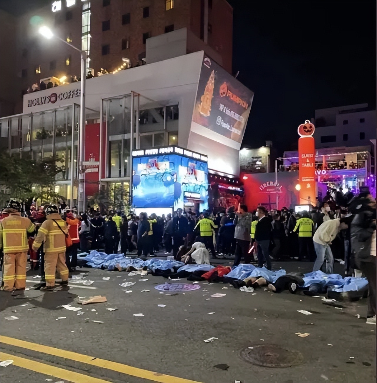 韩国梨泰院踩踏事件死亡人数多少,韩国梨泰院踩踏事件死亡人数