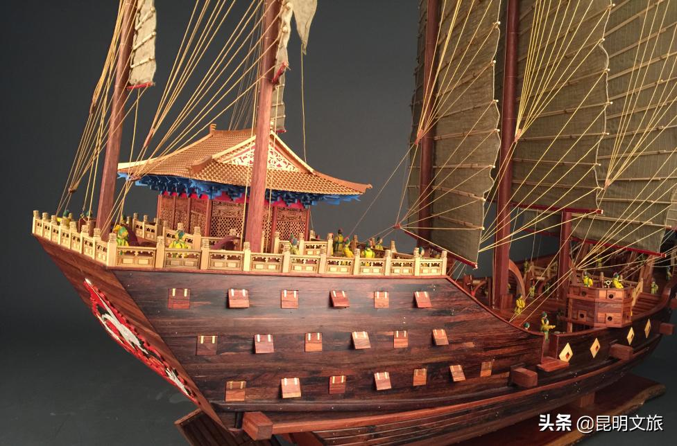 郑和西洋船模型,郑和宝船船模
