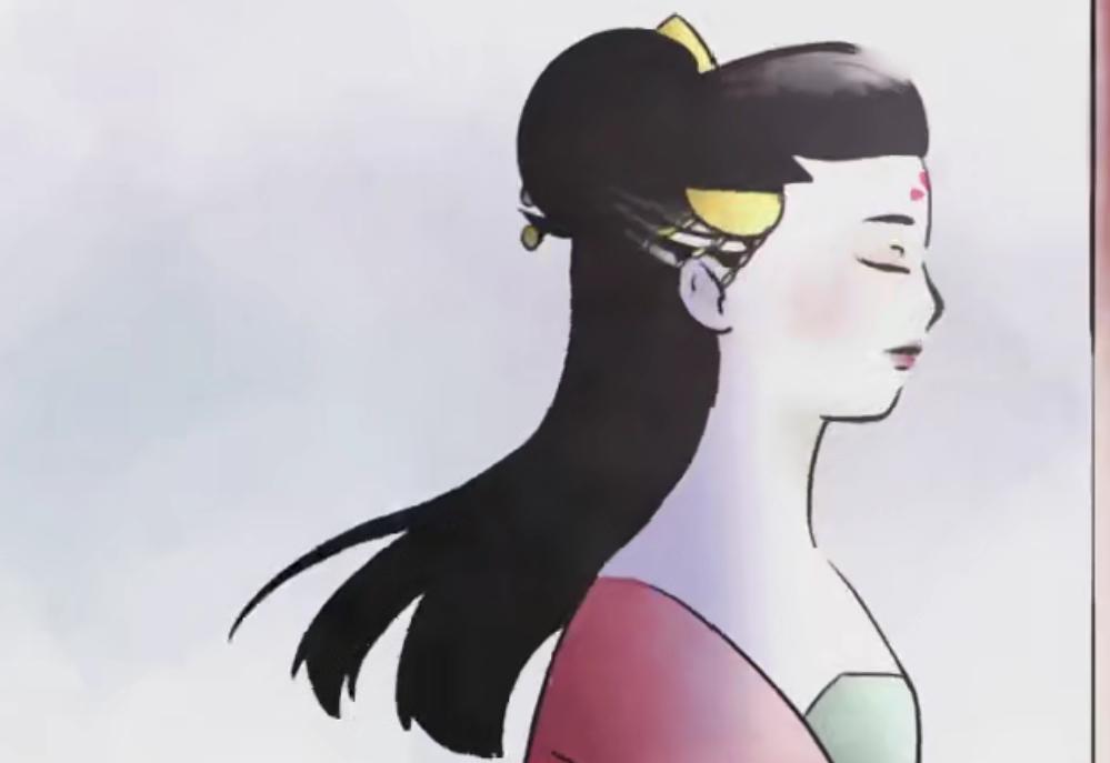 水墨风动画《裹脚少女》，被束缚的不仅是脚，还有向往自由的灵魂