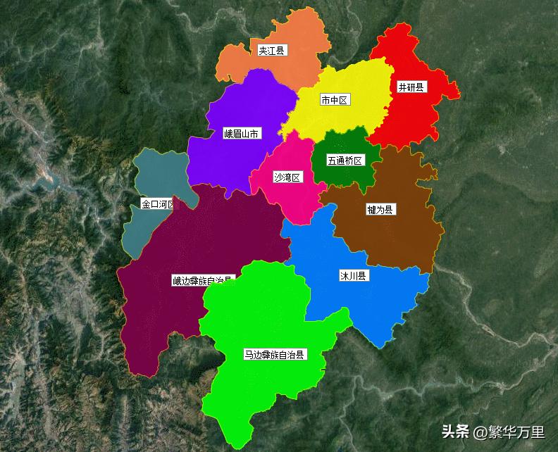 乐山市有哪些区县,乐山市有什么区县