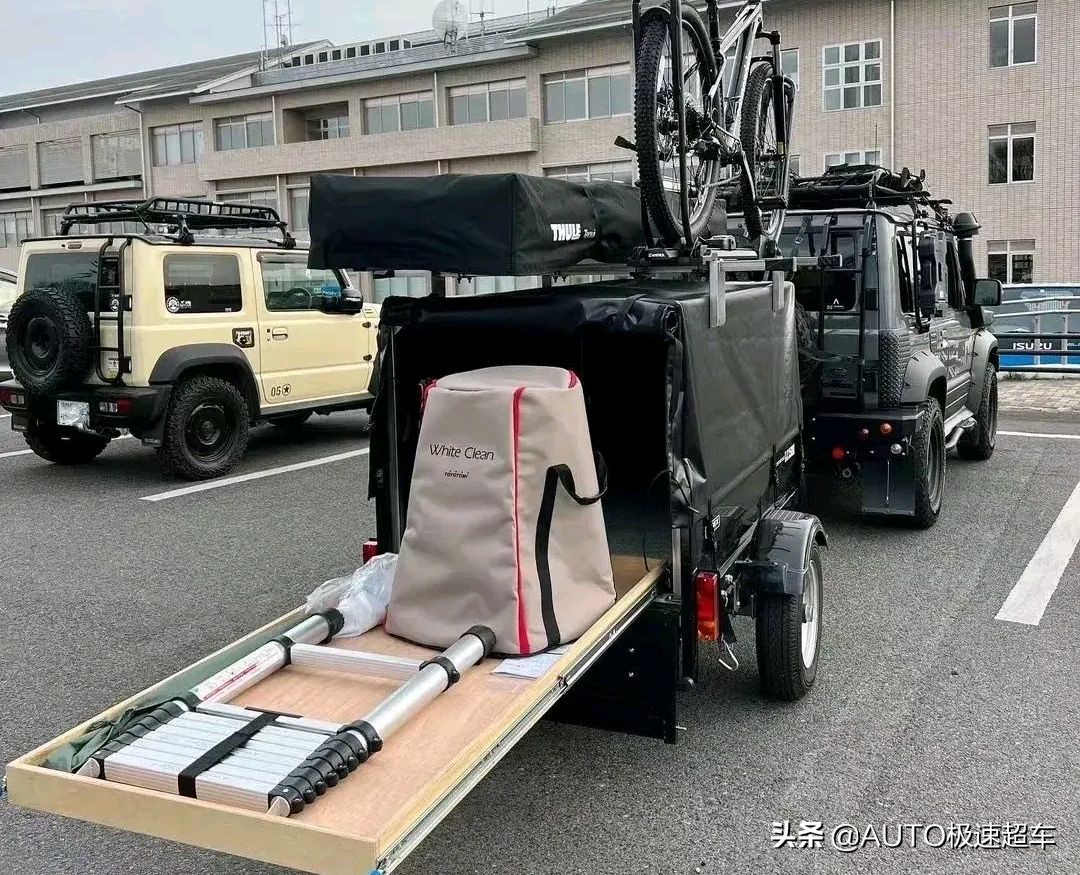 吉姆尼越野拖挂房车视频,铃木吉姆尼旅行场景