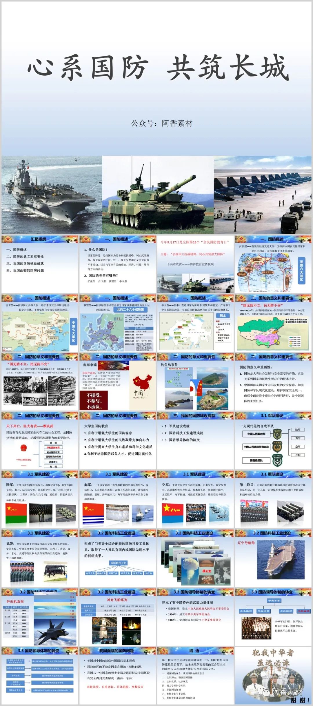 国防军事教育主题班会ppt课件,国防教育ppt课件免费8篇