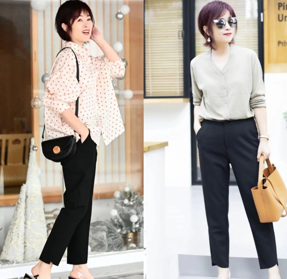 从不穿老年装这样穿更时髦高级,女人老了也别急着穿老年装