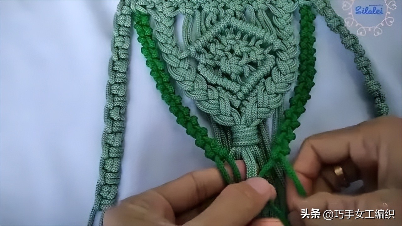 自己用绳子编一个东西,绳子编小包教程