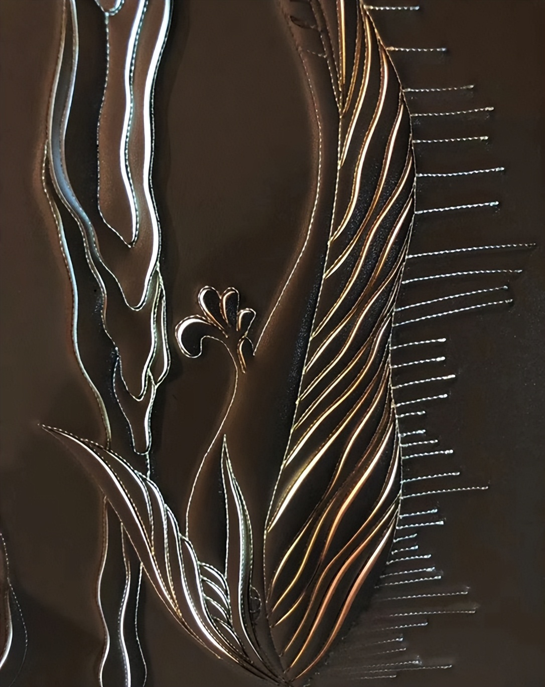 皮雕背景制作,皮雕产品设计