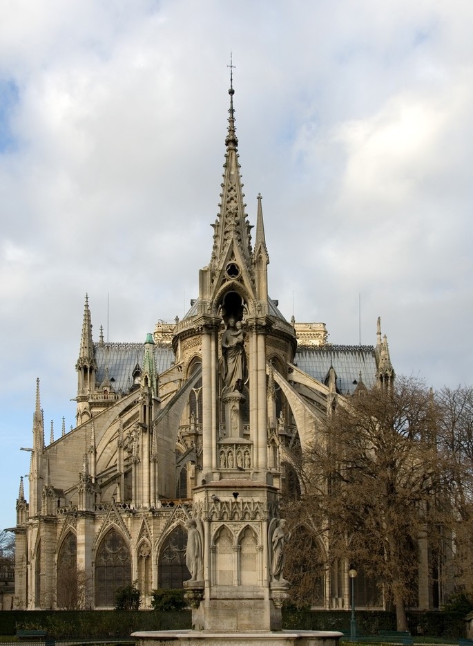 巴黎圣母院代表建筑,巴黎圣母院的建筑风格