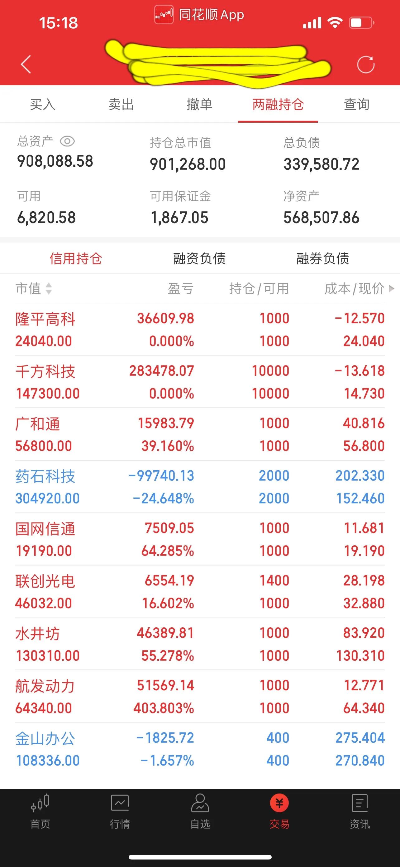 *合六**顺账户交易纪实（211130）