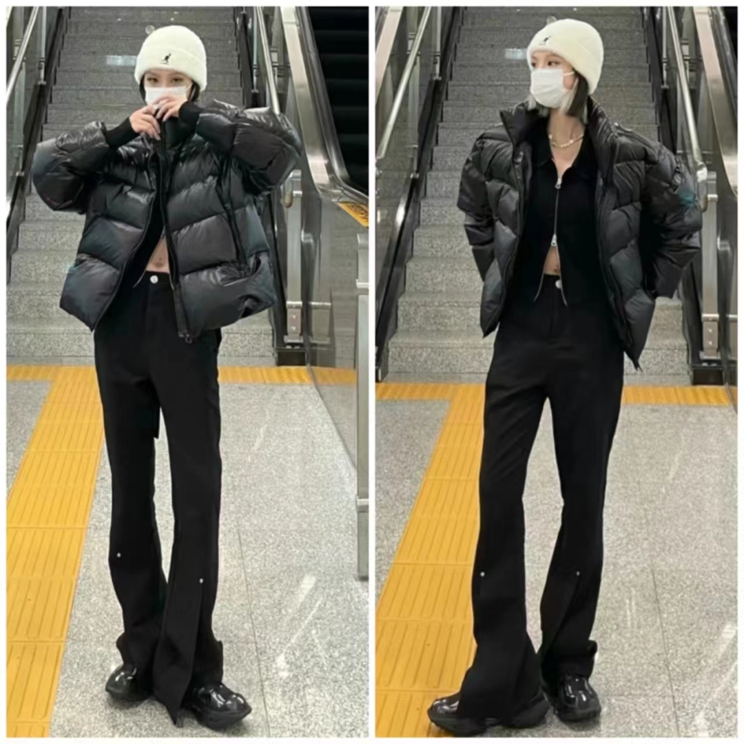 羽绒服搭配什么裤子女孩,女羽绒服和裤子配什么鞋子好看