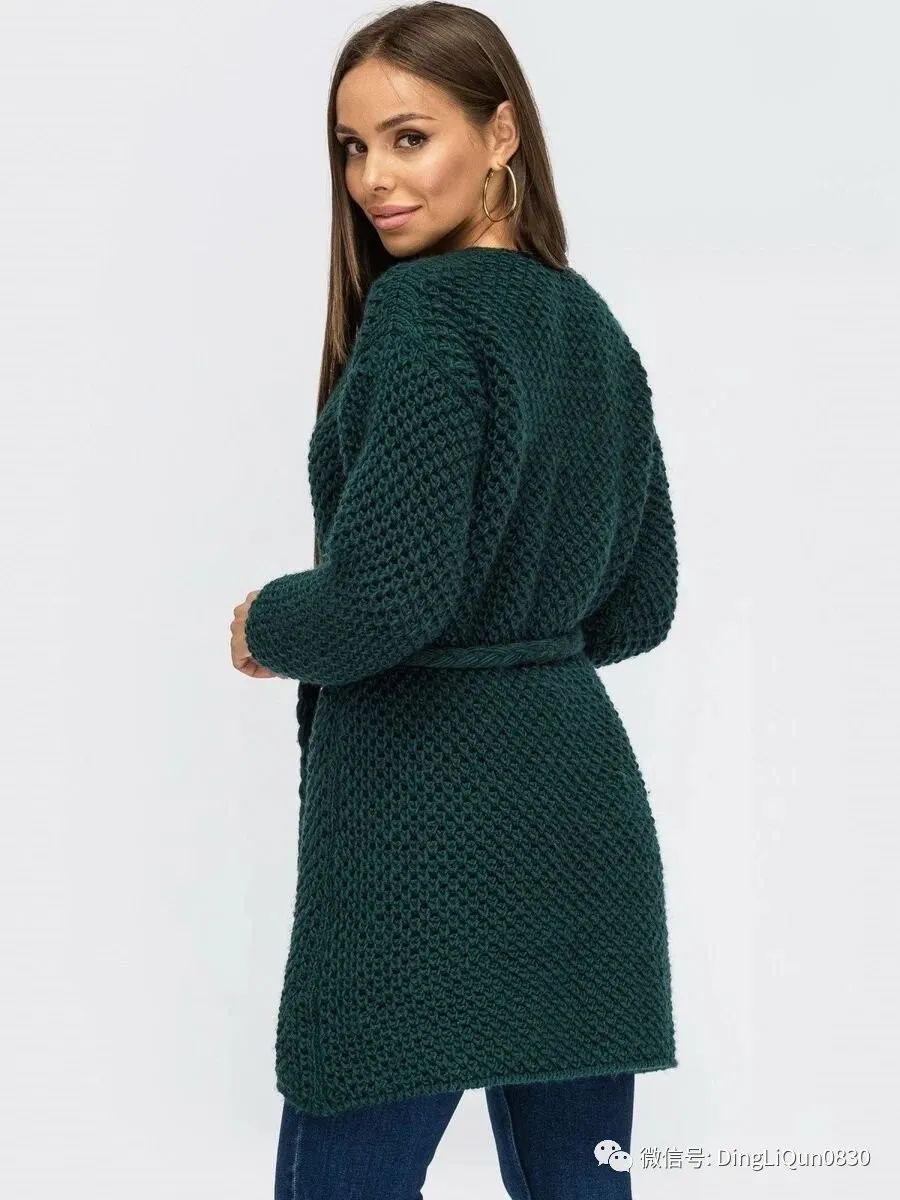 段染针织开衫图解,蝙蝠衫针织开衫图解