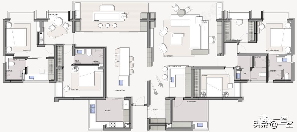 同事10分钟做完全屋平面布局,竟是因为有了这500套CAD模块!