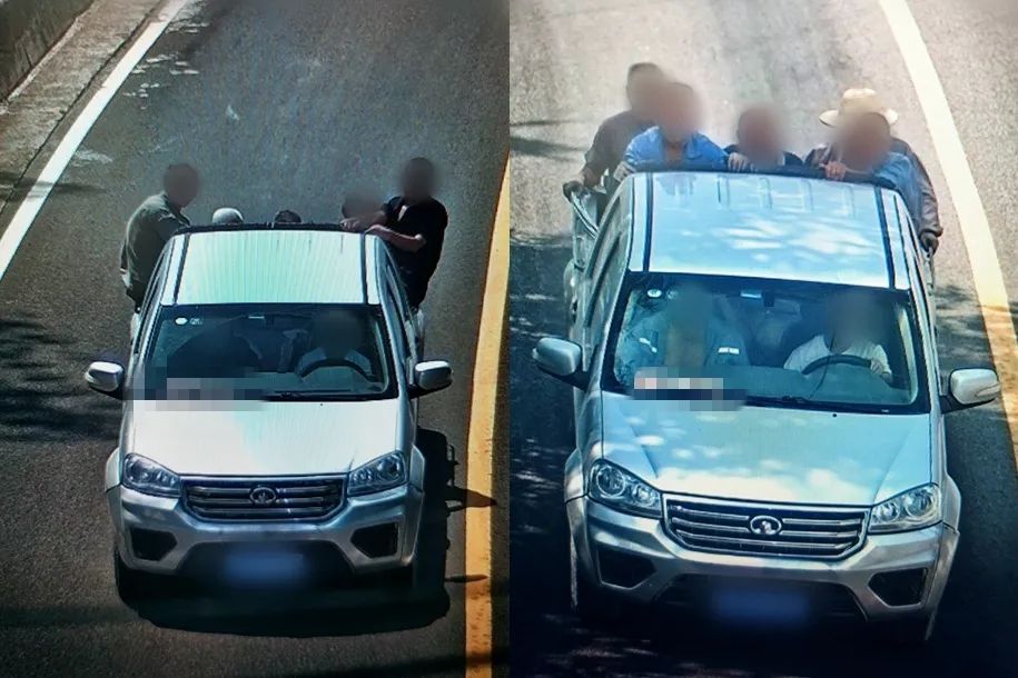 两辆违法大货车被交警查处,接到交警电话要求处理