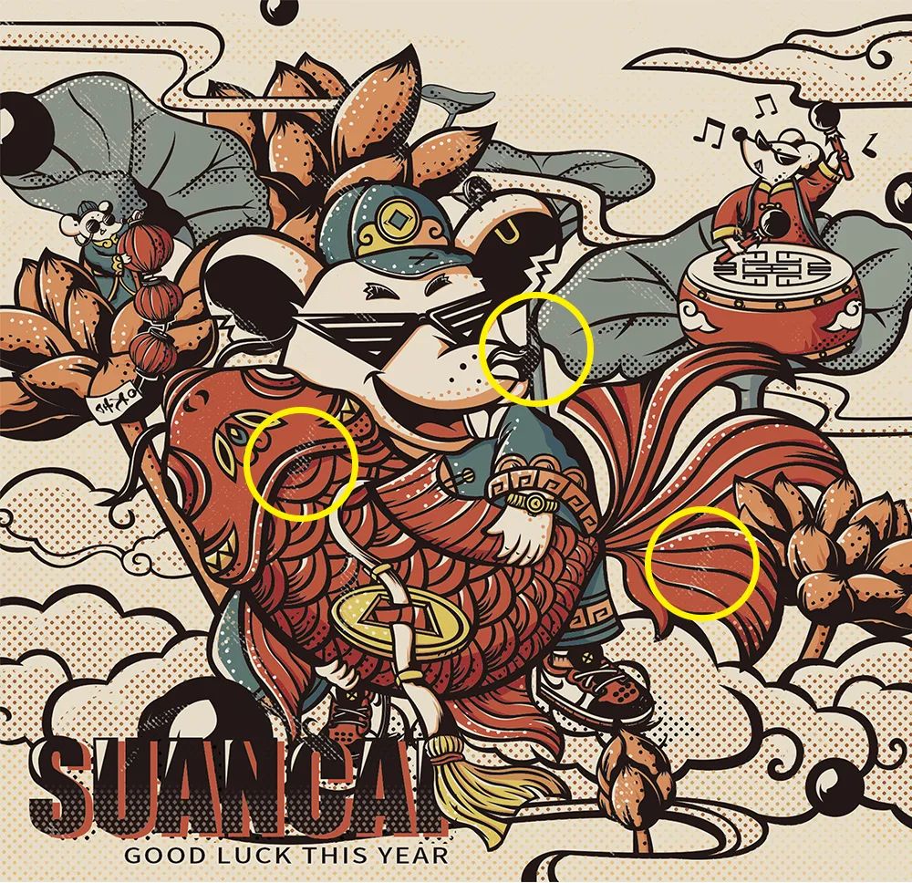 国潮风海报排版,国潮风插画作品介绍