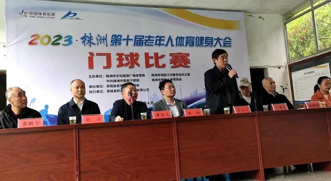 湖南省第十届老年人运动会门球赛,银龄展风采老年门球赛