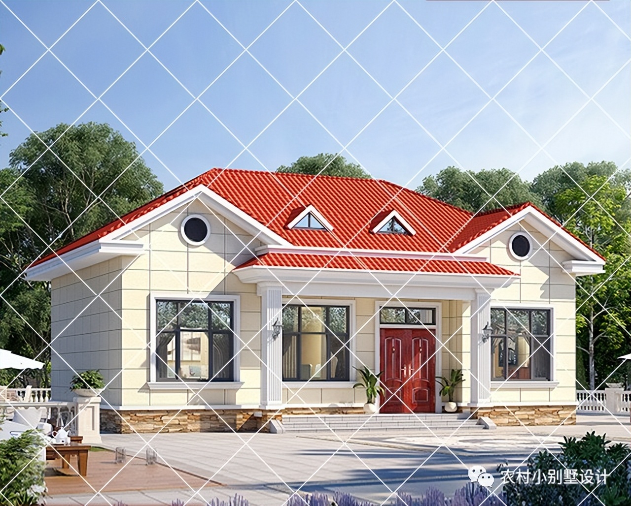 一层半层小别墅新款农村自建房,农村自建房一层别墅设计最新款