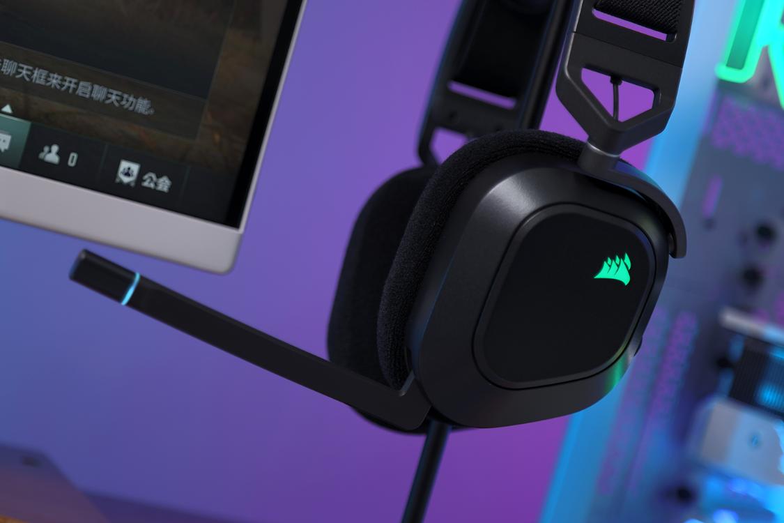 电竞游戏耳机可调节,海盗船耳机hs80max闷耳朵吗