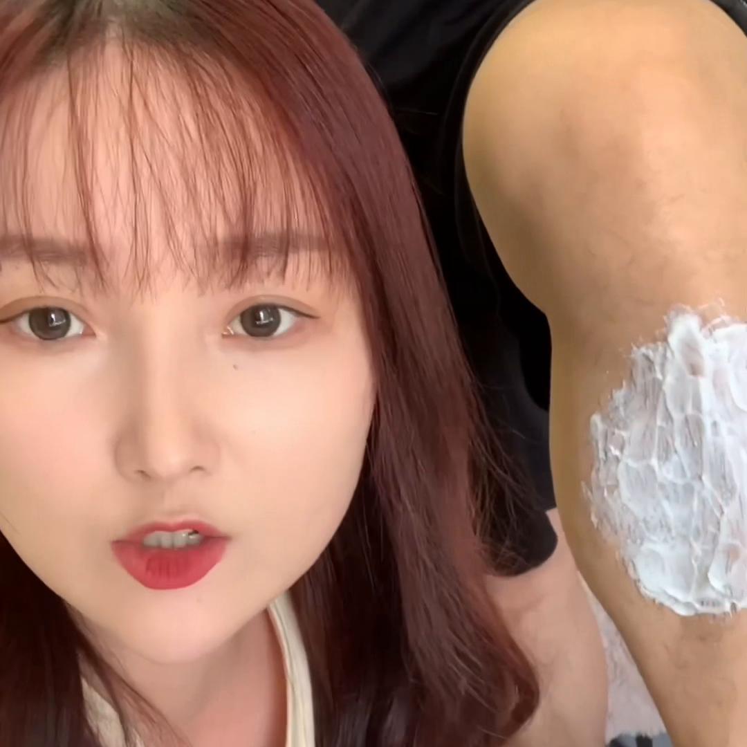 脱毛正确打开方式！一个视频搞定，轻松变成白煮蛋#脱毛膏...