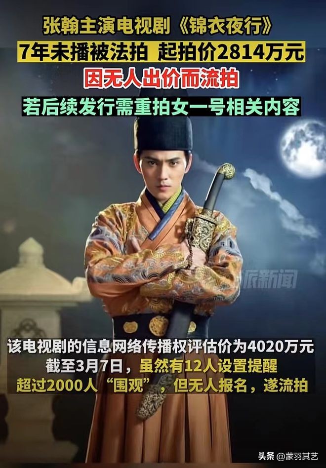 锦衣夜行张翰,朴敏英张翰锦衣夜行为什么播不了