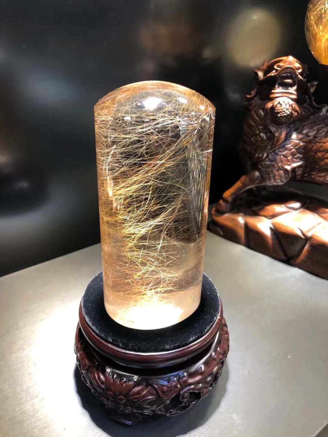 天然水晶原石超大摆件,天然水晶18寸黄色天然水晶球摆件