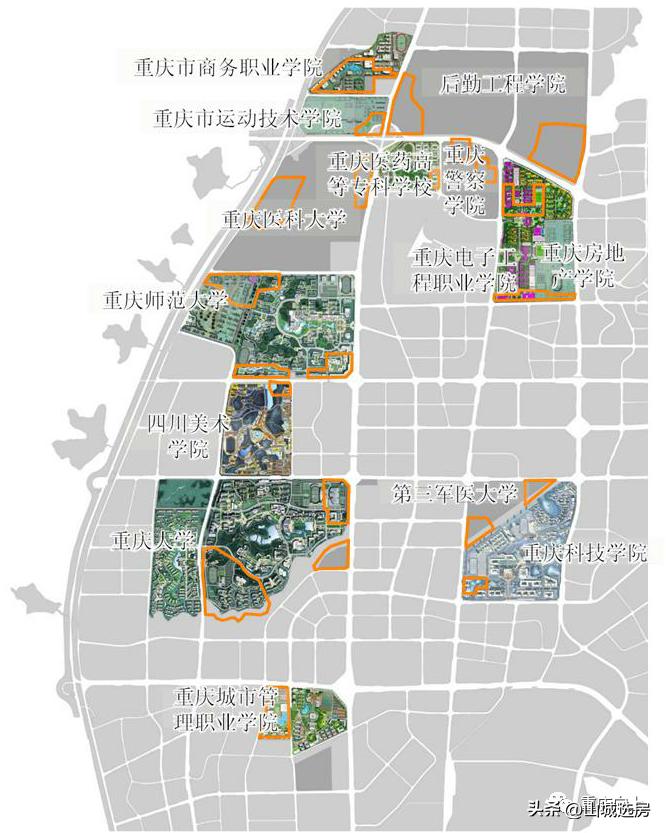 重庆大学城以后发展会怎样,重庆大学城未来的学校