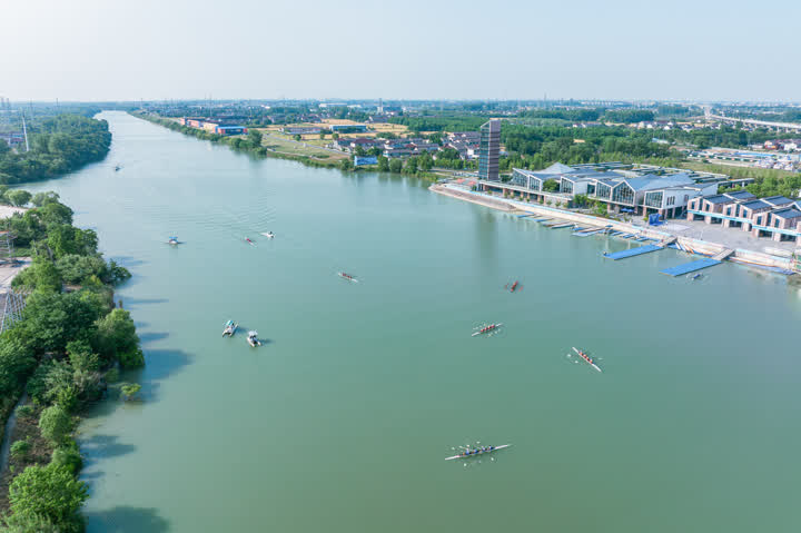 大运河遥望大湾区赛艇划出“双城记”