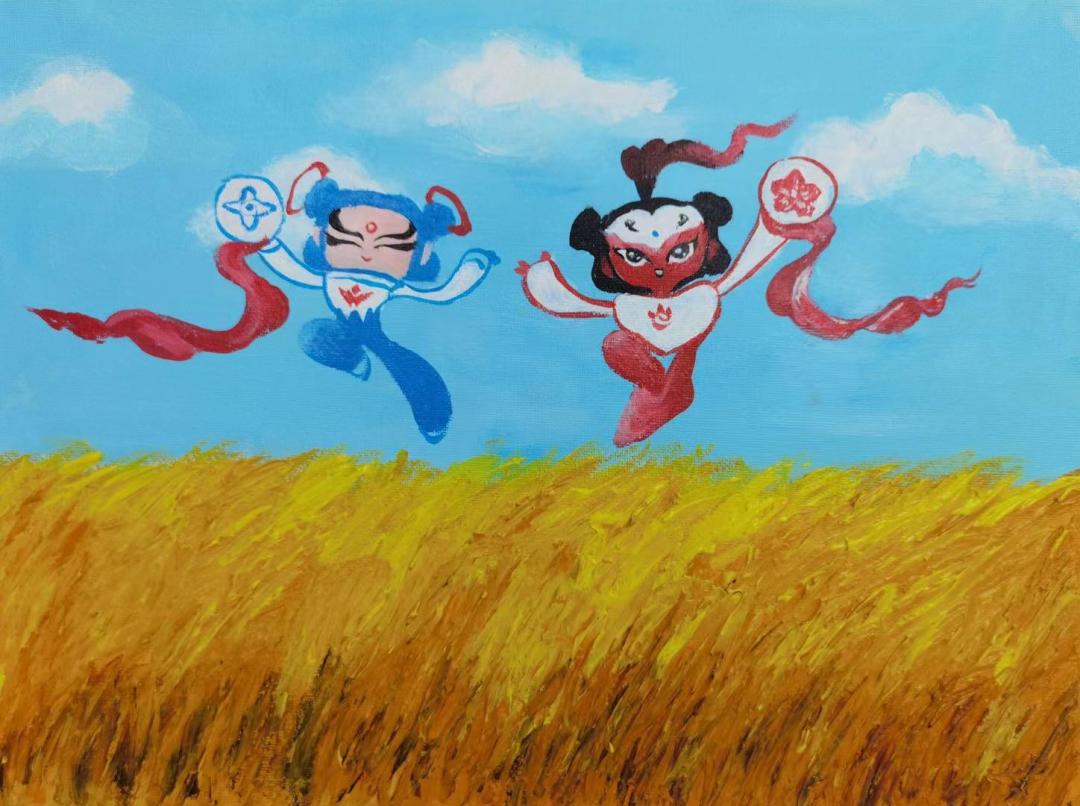 第八届儿童美术作品大赛,临沂小学生非遗主题绘画