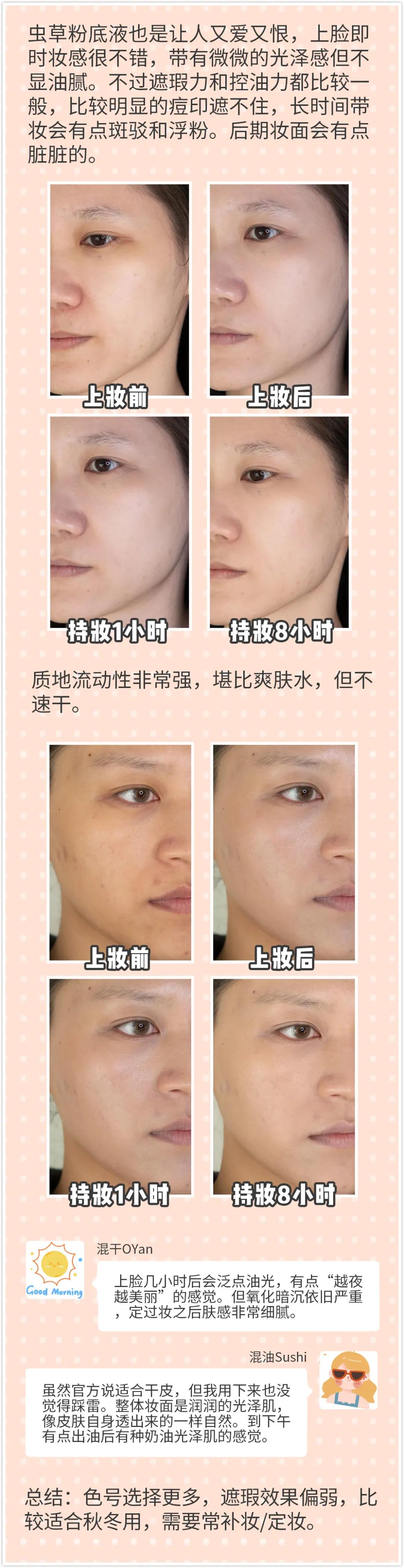 秋冬粉底液测评排行榜,秋冬粉底真实测评