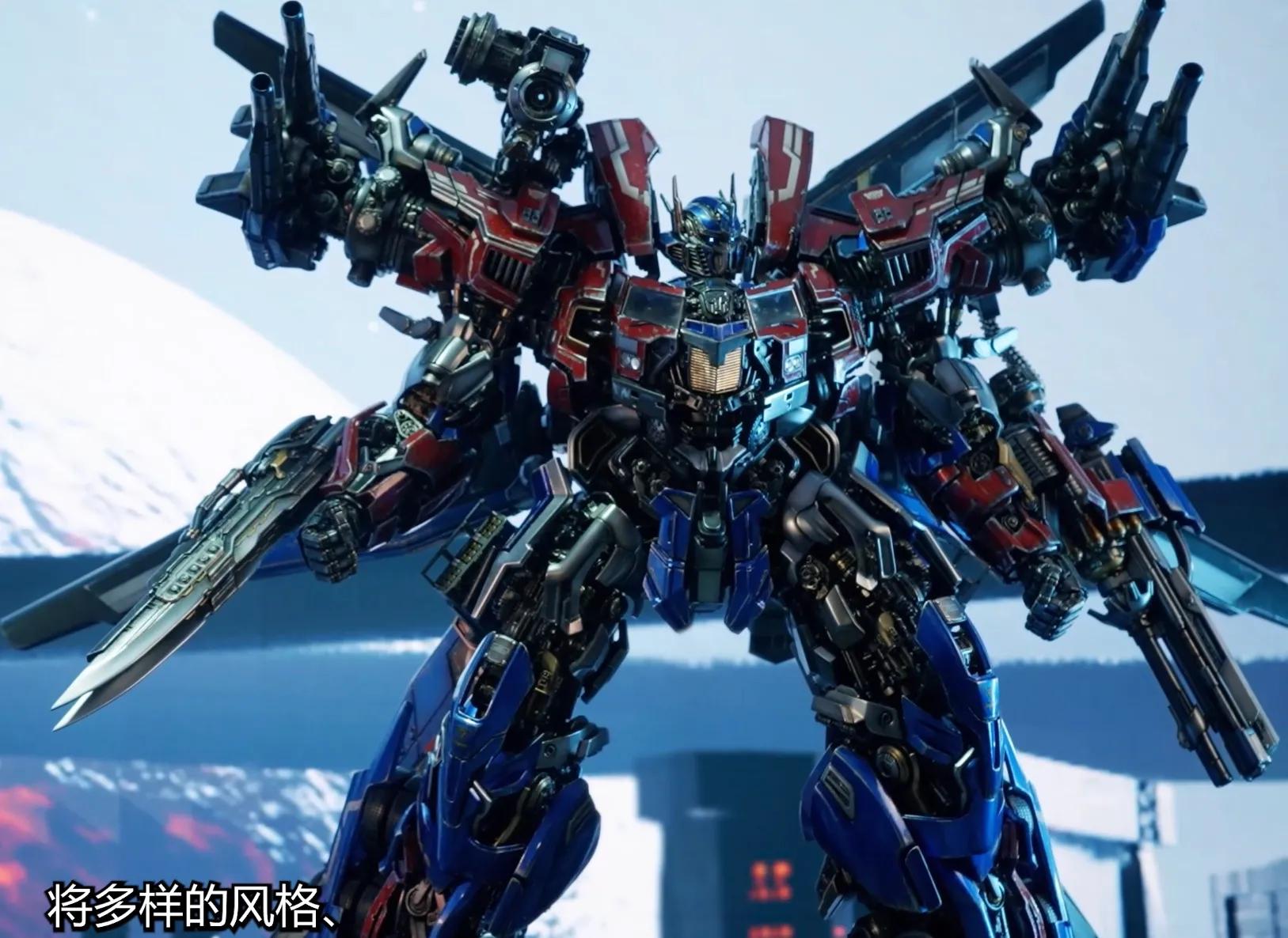 变形金刚雕像1比1,变形金刚1擎天柱雕像开箱视频