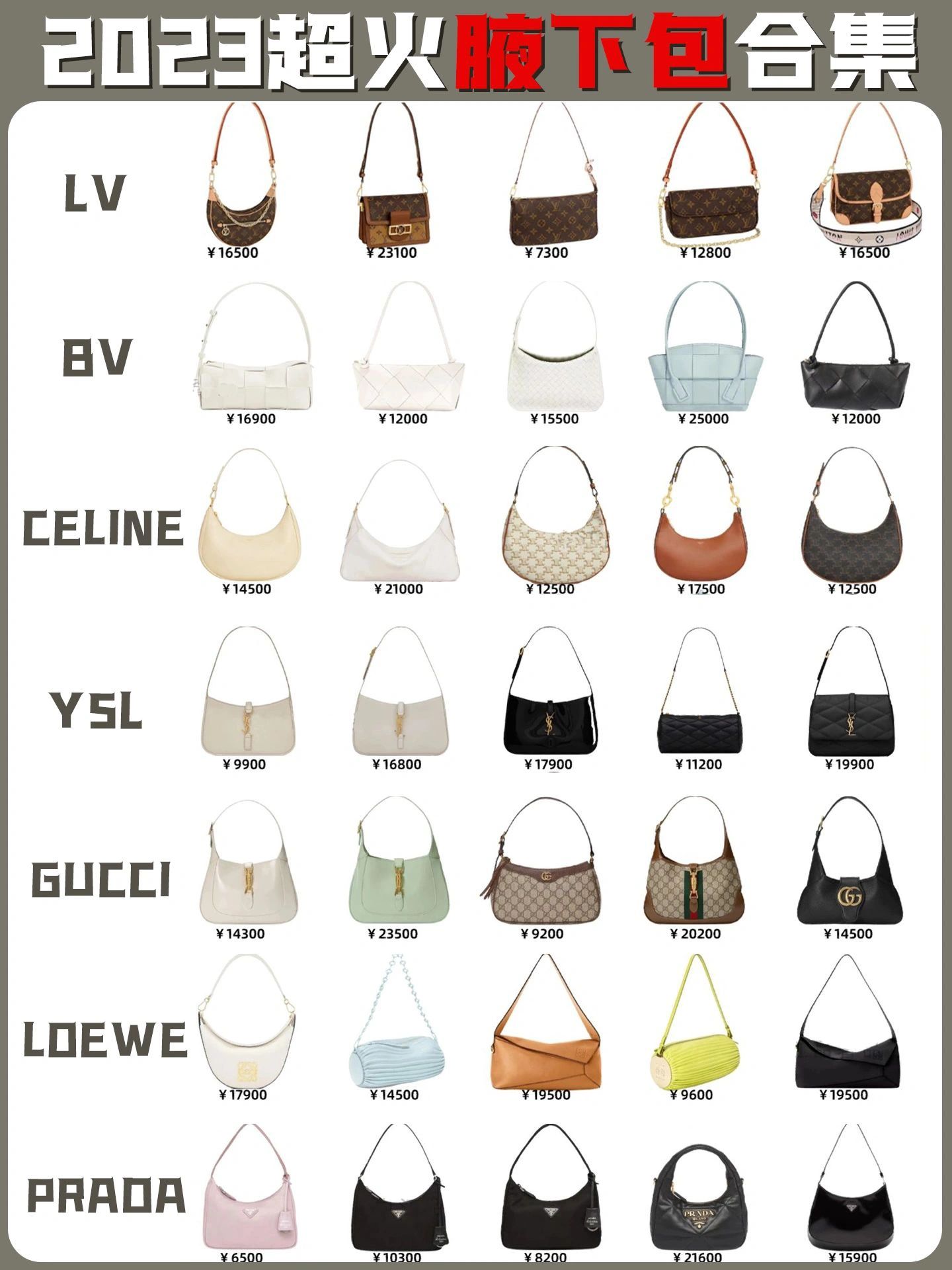 2021最火的腋下包,2021最火的腋下包大容量