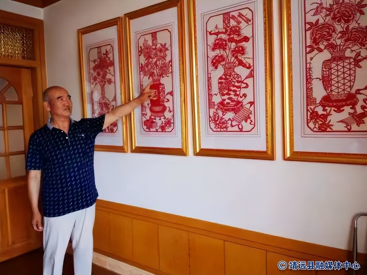 剪纸艺人王世义,剪纸教程王世义