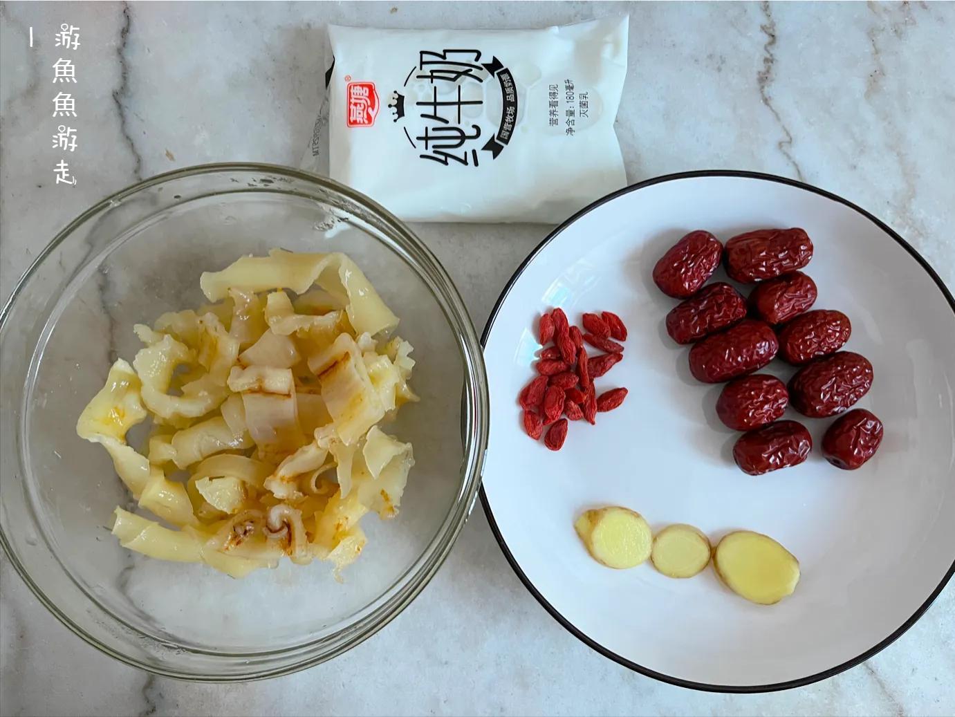 花胶炖什么有助孕功效,花胶燕窝炖牛奶孕期