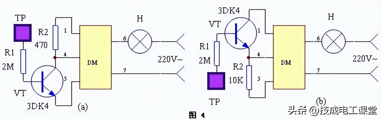 手把手教你看懂电路原理图,4控开关接线原理图解
