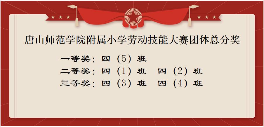 小学劳动技能大赛,唐山市中小学生劳动技能大赛