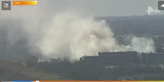 佛罗里达化工厂大火,放火烧毁工厂