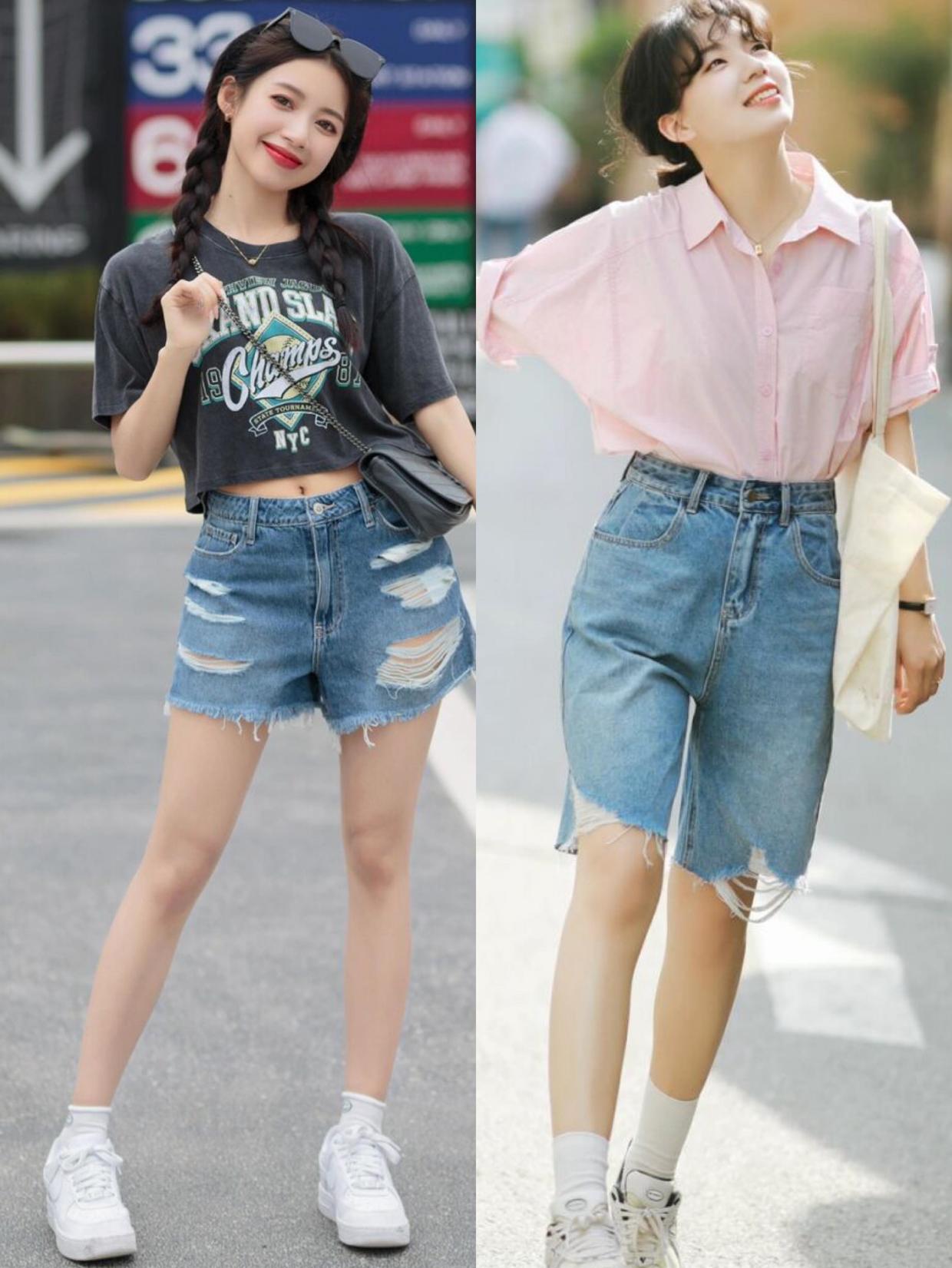 短裤短裙潮,短裙短裤百搭上衣