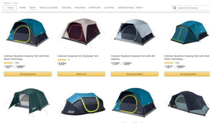 美国大型户外野营帐篷,户外帐篷亚马逊运营