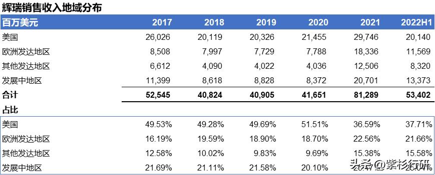 辉瑞2009到2019销售收入表,辉瑞第一季度收入