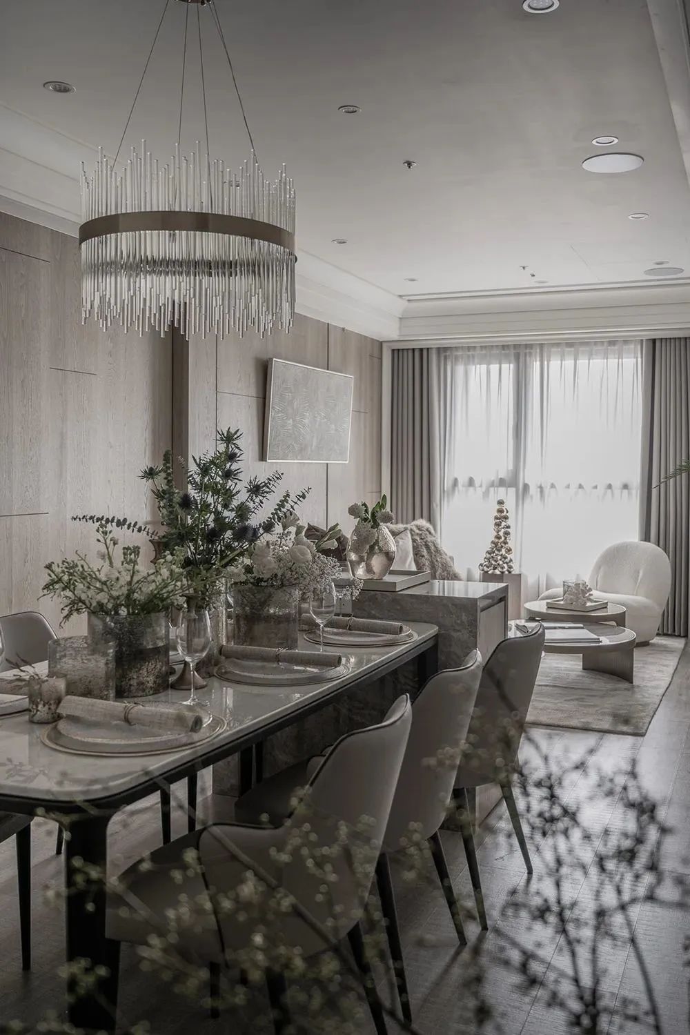 纯色暖灰色大理石效果图,浅白灰大理石纹理地砖装修效果图