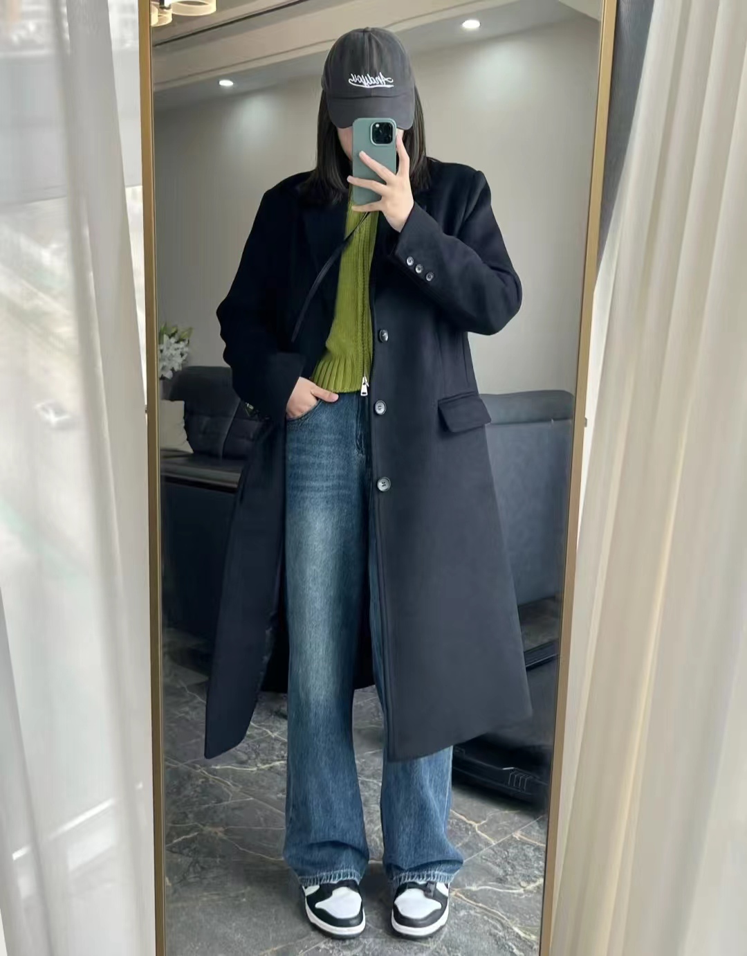 19套长款大衣内搭推荐,层次分明显高显瘦