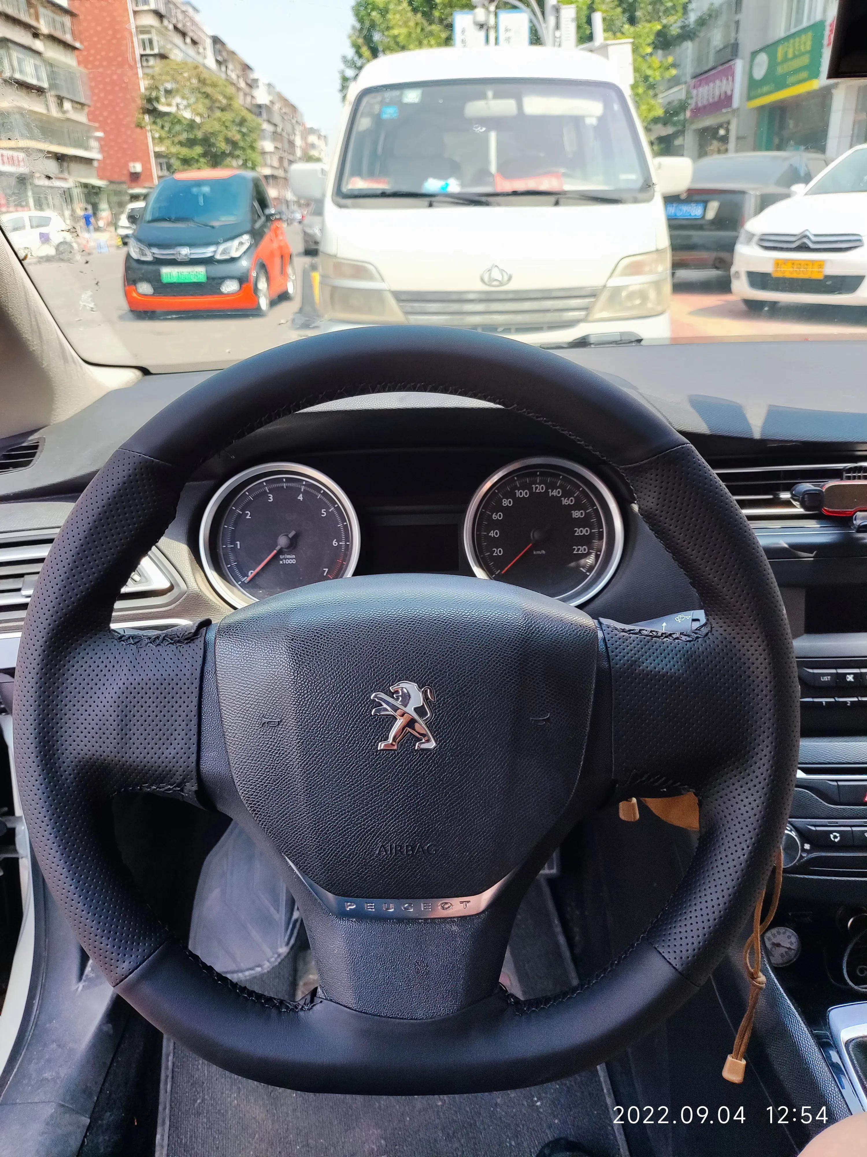 408方向盘套,标致408手缝方向盘套教学