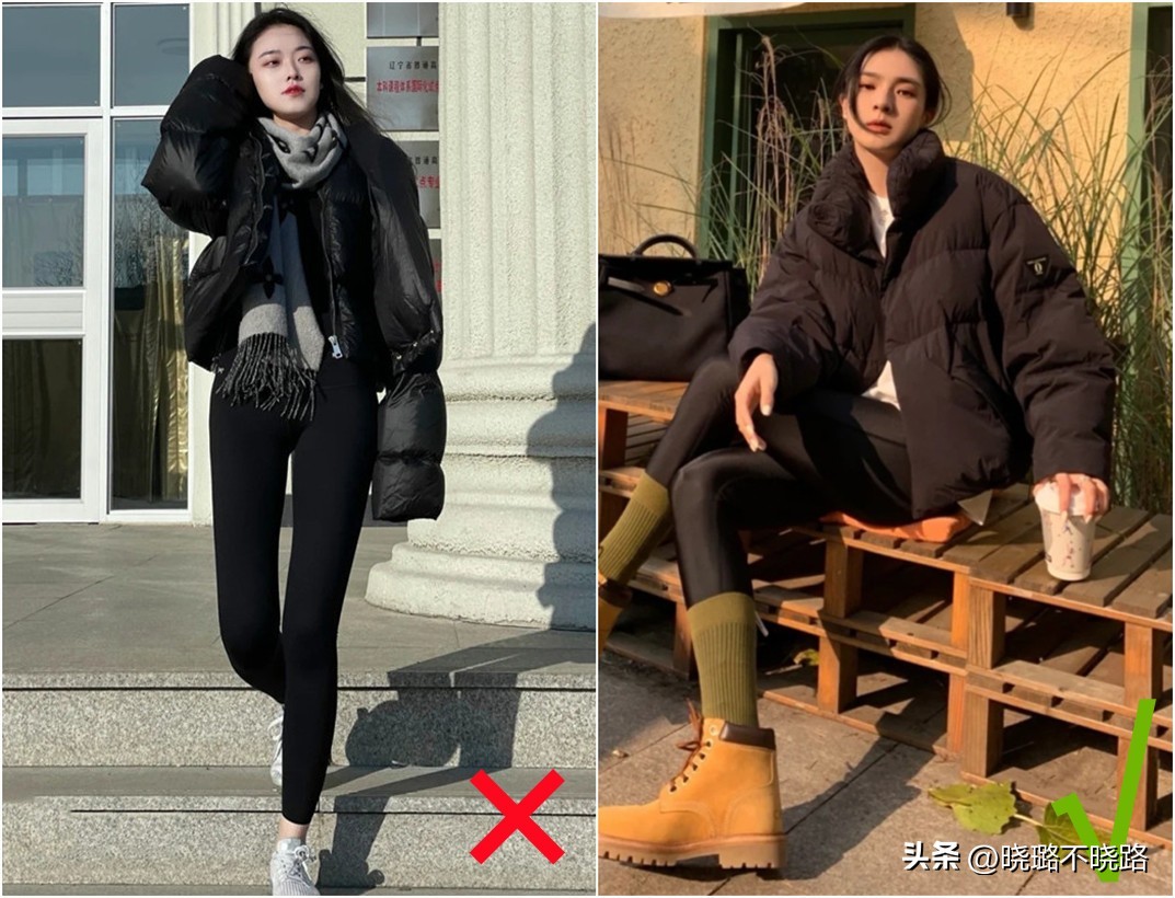 穿中款羽绒服搭配什么裤子,日常穿羽绒服搭配什么裤子好看