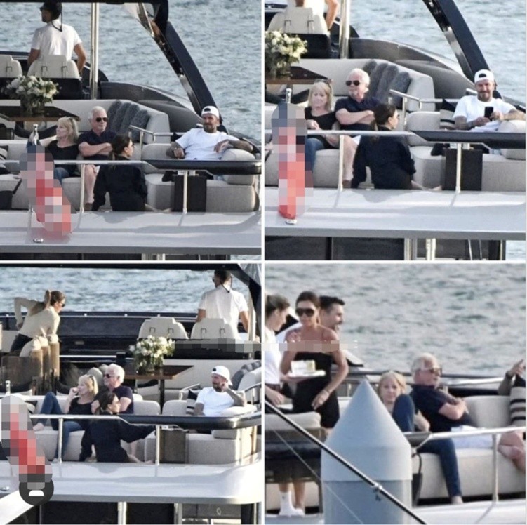 贝克汉姆一家出游被*拍偷**，贝嫂穿吊带裙身材傲人，小贝目不转睛