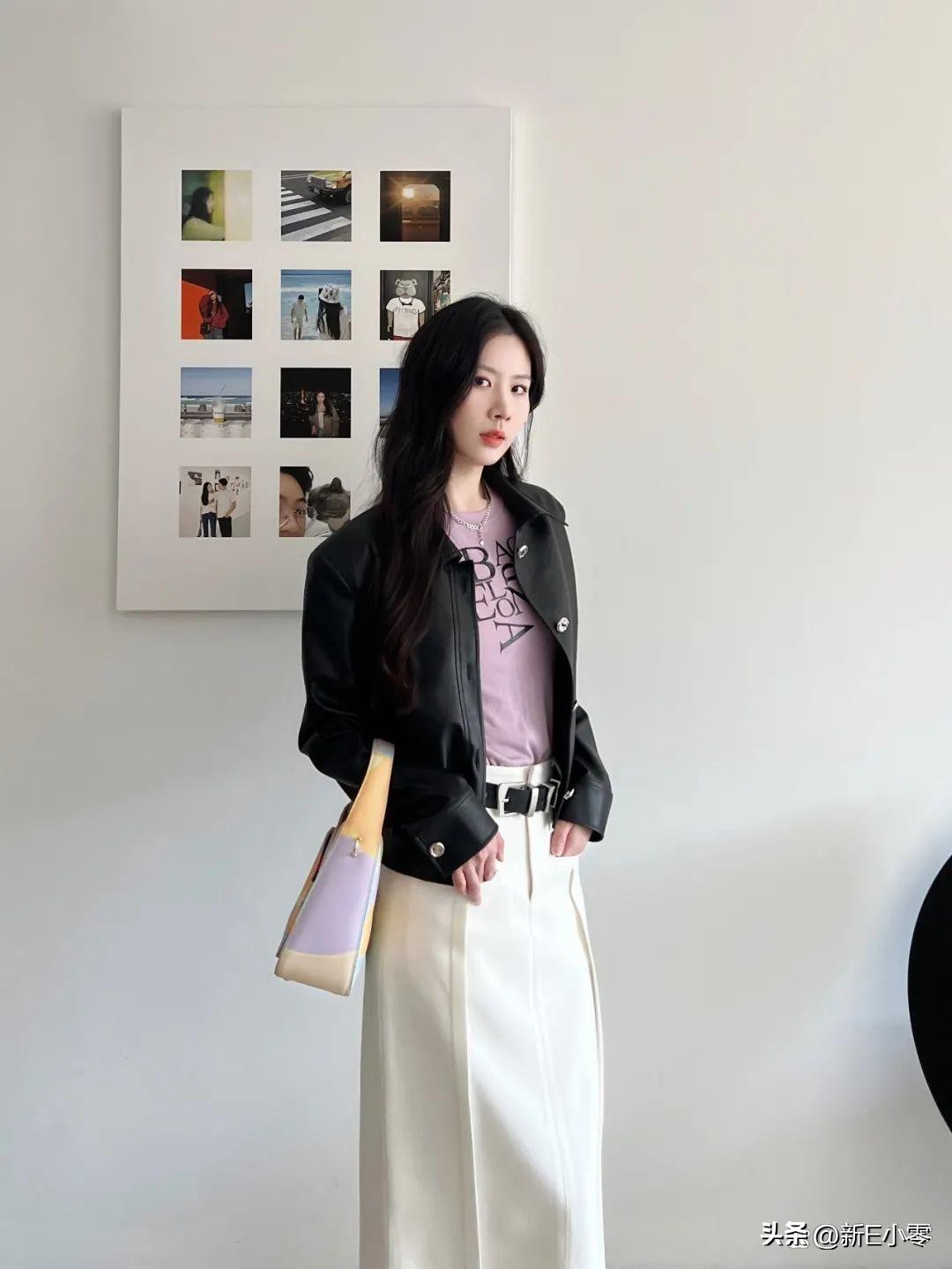 2024早春新款皮衣大码,一件皮衣有多百搭