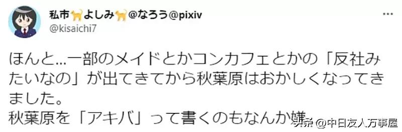 讨厌次文化入侵秋叶原的人动漫、女仆和偶像闪边去?