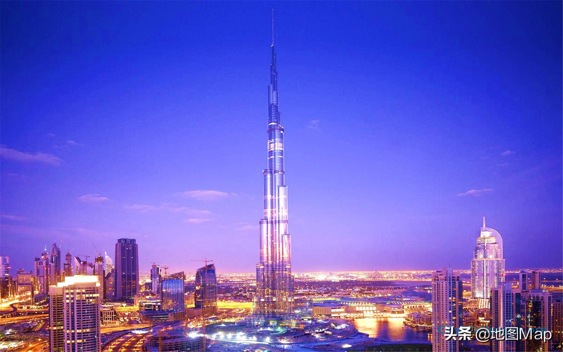 阿联酋七个酋长国地图,阿拉伯联合酋长国的七个国家地图